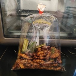 ดักแด้ทอด (หนอนไหม)