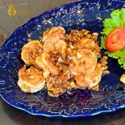กุ้งแชบ๊วยทอดกระเทียม (เล็ก)