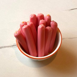 ไส้กรอกไก่รสนม Milk flavored chicken sausage stuffed with cheese