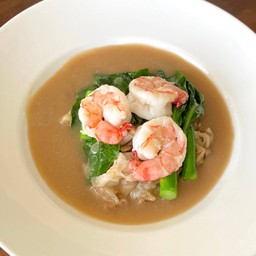 เส้นใหญ่ราดหน้ากุ้ง(เล็ก)