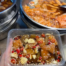 รวมกุ้ง+มอลดอง+น้ำจิ้มซีฟู้ด  15 ชิ้น 150