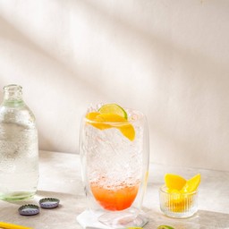 Peach & Fresh Lime Soda