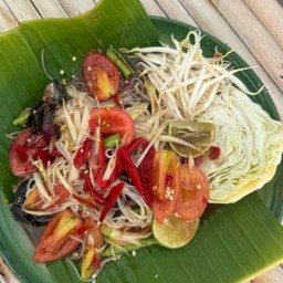 ตำซั่วขนมจีนปูปลาร้า