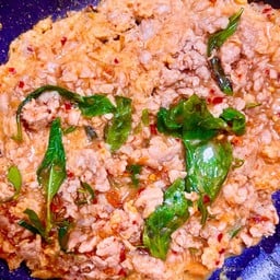 (อร่อยซ่ากับโค้ก)  ข้าวห่อหมกไข่ข้นหมูสับ+โค้กถัง