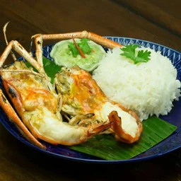 ข้าวกุ้งแม่น้ำ + น้ำจิ้ม