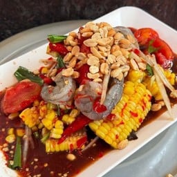 ตำข้าวโพด+กุ้งสด