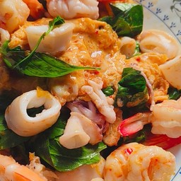 ข้าวห่อหมกทะเลราดข้าว