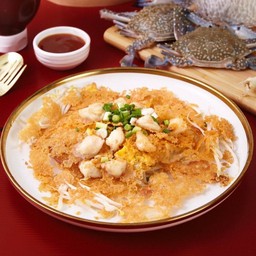 เนื้อปูสดทอดกรอบ / Crispy Fried Omelette with Crab Meat