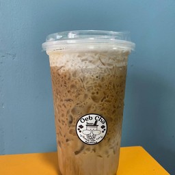 ลาเต้+น้ำตาลมะพร้าวแท้100%