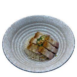 ข้าวต้มแห้งหมูกรอบ