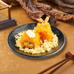 กุ้งเทมปุระโรล                             ( Tempura Shrimp Roll )