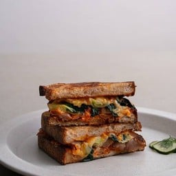 Pork kim-cheese toastie