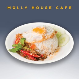 ข้าวกะเพรากุ้ง