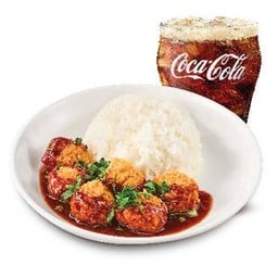 [อร่อยซ่ากับโค้ก] แมคข้าวน้ำตกไก่กรอบ (L)