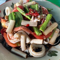 ตำไหลบัวกุ้งสด