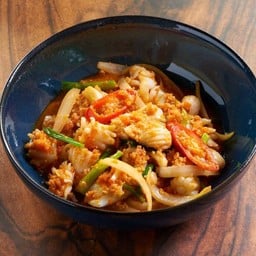 ปลาหมึกผัดไข่เค็ม