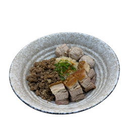 ข้าวต้มแห้งหมูสามสหาย