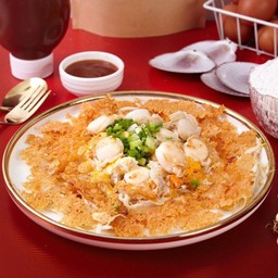 หอยเชลล์ทอดกรอบ / Crispy Fried Scallops Omelette