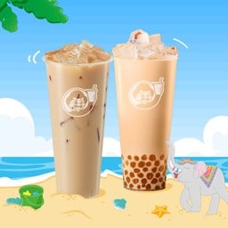 ชานมคั่ว ยี่ เหอ+ ชานมไข่มุก