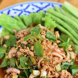 ลาบวุ้นเส้น หมูสับ