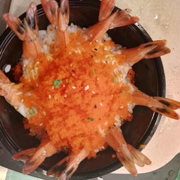 ข้าวหน้ากุ้งขนไข่