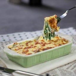 ผักโขมอบชีส