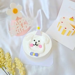 โฮ่งโฮ่ง (ระบุข้อความหน้าเค้กได้)