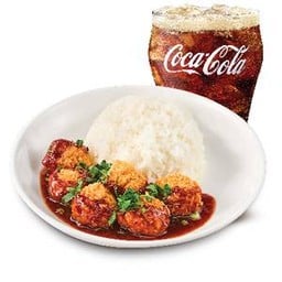 [อร่อยซ่ากับโค้ก] แมคข้าวน้ำตกไก่กรอบ (XL)