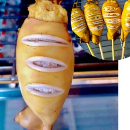 หมึกไข่แท้ปิ้งย่าง พร้อมน้ำจิ้มซีฟู้ดรสเด็ด