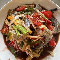 ตำกุ้งสด
