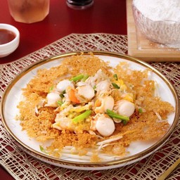 ออลั่วะหอยเชลล์ (กรอบ+นิ่ม) / Scallop Omelette O-Lua (Crispy and Soft mix)