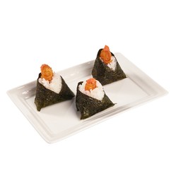 ข้าวปั้นกุ้งเทมปุระ ซอสเมนไทมาโย