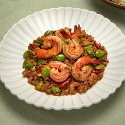 ผัดสะตอกะปิกุ้ง