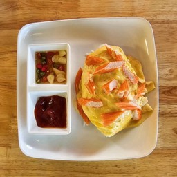 ข้าวไข่ข้นหน้าปูอัด