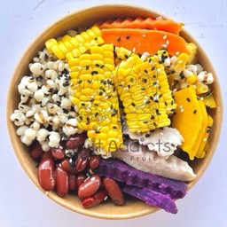 Sl26 สลัด ธัญพืช (กล่องกลมน้ำตาลเล็ก)