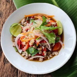 ยำวุ้นเส้นหมูสับ