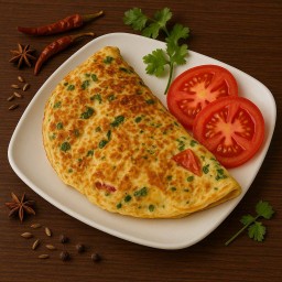 Omelet with vegetable