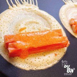 โตเกียว + ปูอัด + น้ำสลัดไข่กุ้ง ( 2 ชิ้น )