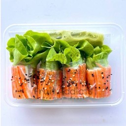 Sl1 สลัดโรลปูอัด(4ชิ้น)