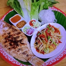 ปลาเผา&ส้มตำ