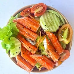 Sl20 สลัดผัก ปูอัด (กล่องกลมน้ำตาลเล็ก)