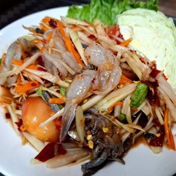 ตำกุ้งสด