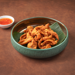 หนังไก่ทอด