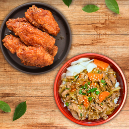 [เซตสุดฮิต] Size S (5 ชิ้น) + ข้าวหน้าหมูผัดซอสญี่ปุ่น