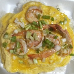 ข้าวไข่ข้นกุ้ง