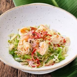 ยำตะไคร้กุ้งสด/สุก