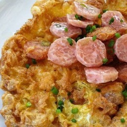 ข้าวไข่เจียวแหนมหมู