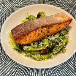 Pesto & Grilled Salmon