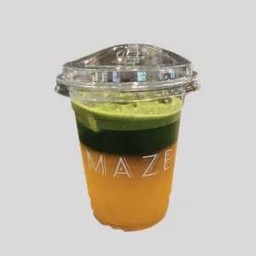 Iced MATCHA Orange, ceremonial grade from Shizuoka