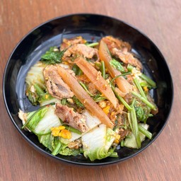 สุกี้ช้างศึก หมู + หมึกกรอบ